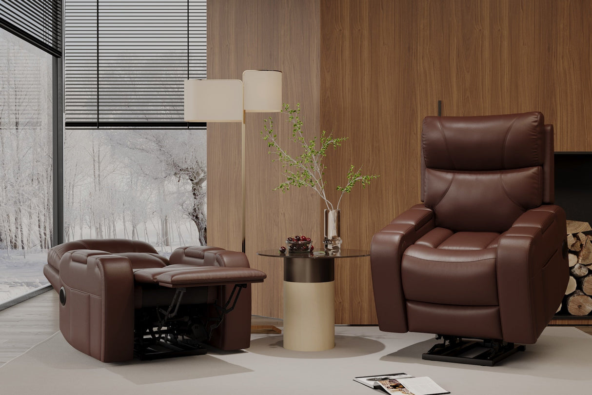 Ingrid Leather Heat & Massage & Ventilation Power Lift Recliner Chair