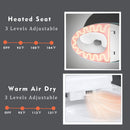 Smart One-Piece Toilet With Bidet, Foot Sensor, LED Display And Dryer (SAK80112)