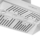 FORNO Package - 36" Electric French Door Range, Wall Mount Range Hood and Refrigerator, AP-FFSEL6917-36-3PK-1