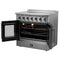 FORNO Package - 36" Electric French Door Range, Wall Mount Range Hood and Dishwasher, AP-FFSEL6917-36-3PK-2