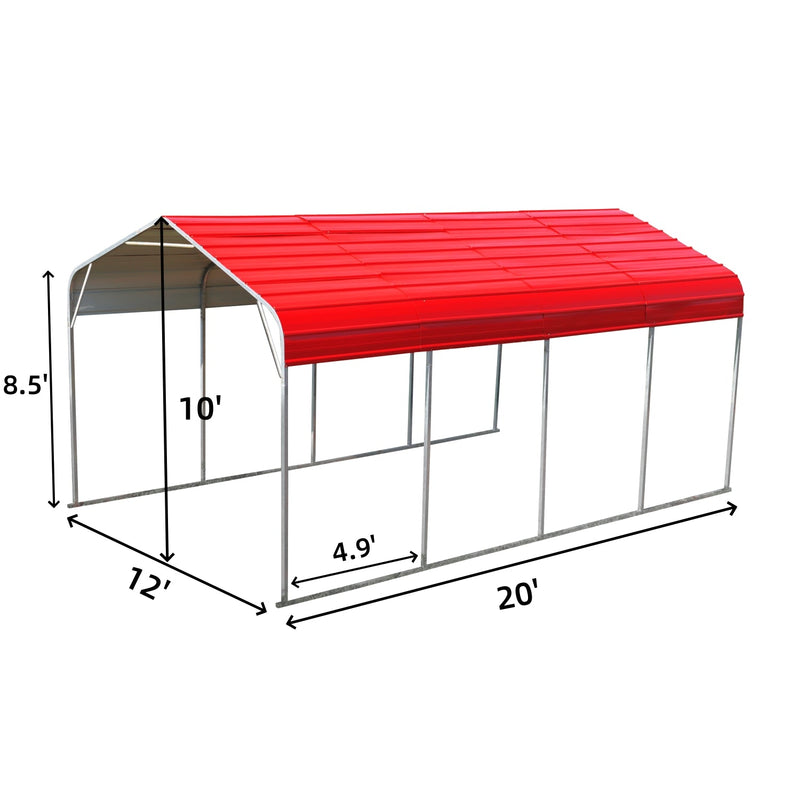 Classic Steel Carport W12' x L20'