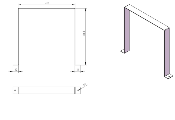 Tagwood BBQ Wall Fastener for Smoke Hood --