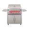 TrueFlame Built-In Stainless Steel Freestanding Gas Grills With Deluxe Cart [TF25/32/40] (SAK76845)