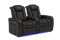 Valencia 2025 New Tuscany Leather Home Theater Seating Row of 2, Midnight Black
