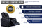 Valencia 2025 New Tuscany Leather Home Theater Seating Row of 4 Loveseat Left, Midnight Black