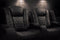 Valencia 2025 New Tuscany XL Luxury Leather Home Theater Seating Row of 6, Graphite