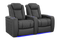 Valencia 2025 New Tuscany Luxury Leather Home Theater Seating Row of 2, Graphite