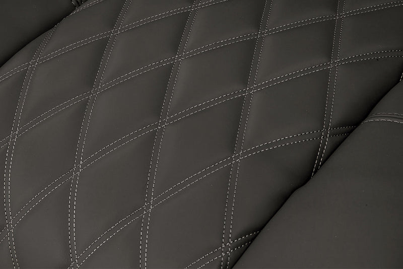 Valencia 2025 New Tuscany Luxury Leather Home Theater Seating Row of 5 Loveseat Left, Graphite