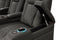 Valencia 2025 New Tuscany Luxury Leather Home Theater Seating Row of 5 Loveseat Left, Graphite