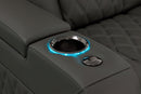 Valencia 2025 New Tuscany Luxury Leather Home Theater Seating Row of 5, Graphite