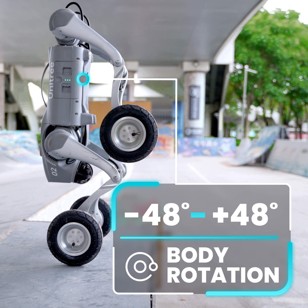 Unitree Go2-W AI Quadruped Robot Dog with Wheels
