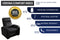Valencia Verona Leather Home Theater Seating Row of 6, Black