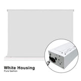 VIVIDSTORM S White Cinema Motorized Tension Floor Rising Projector screen– Classic Version