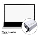 VIVIDSTORM S White Cinema Motorized Tension Floor Rising Projector screen– Classic Version