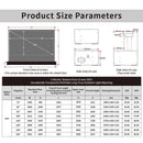 VIVIDSTORM S ALR P Motorized Tension Floor Rising Obsidian Long Throw ALR Perforated Projector screen