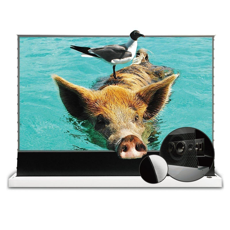 VIVIDSTORM S PRO/S PRO P Motorized Tension Floor Rising UST ALR Projector screen– Classic Version