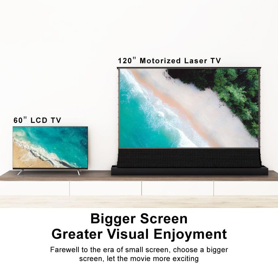 VIVIDSTORM S PRO/S PRO P Motorized Tension Floor Rising UST ALR Projector screen– Classic Version