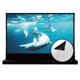 VIVIDSTORM S White Cinema Motorized Tension Floor Rising Projector screen– Classic Version