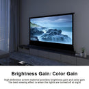 VIVIDSTORM S White Cinema Motorized Tension Floor Rising Projector screen– Classic Version
