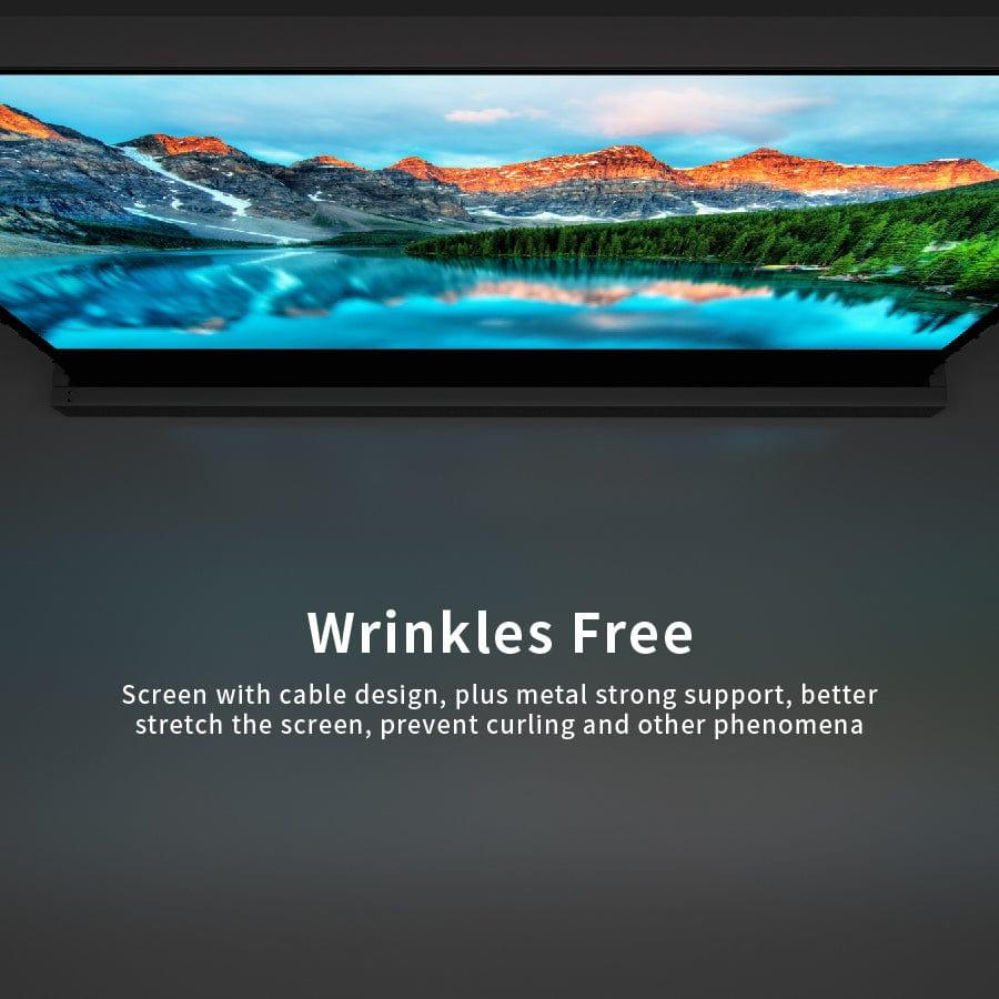 VIVIDSTORM S White Cinema Motorized Tension Floor Rising Projector screen– Classic Version