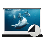 VIVIDSTORM S White Cinema Motorized Tension Floor Rising Projector screen– Classic Version