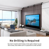 VIVIDSTORM S White Cinema Motorized Tension Floor Rising Projector screen– Classic Version