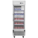 27"W Merchandiser Refrigerator Commercial Display Glass Door Refrigerator
