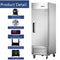 27"W Commercial Freezer 19 cu. ft. Single Solid Door Reach-In Freezer