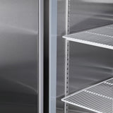 54"W Commercial Freezer 42 cu. ft. 2 Solid Door Reach-In Freezer