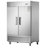 54"W Commercial Freezer 42 cu. ft. 2 Solid Door Reach-In Freezer