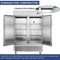 54"W Commercial Refrigerator 42 cu. ft. 2 Solid Door Reach-In Refrigerator