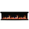 2025 New Warmcastle 3-Sided 60-inch Smart electric fireplace with app wifi enabled diamond-like crystal (Model: ZEF60T)