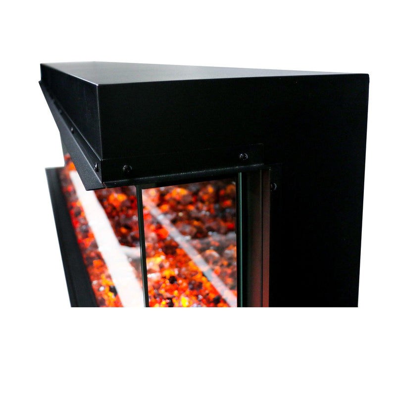 2025 New Litedeer Homes Warmcastle 72-Inch 3-Sided Smart Electric Fireplace (Model: ZEF72T) – WiFi-Enabled with Smart App Control