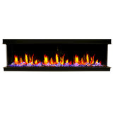 2025 New Litedeer Homes Warmcastle 72-Inch 3-Sided Smart Electric Fireplace (Model: ZEF72T) – WiFi-Enabled with Smart App Control