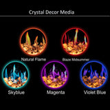 2025 New Litedeer Homes Warmcastle 72-Inch 3-Sided Smart Electric Fireplace (Model: ZEF72T) – WiFi-Enabled with Smart App Control