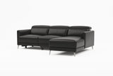 Andria Leather Reclining Sectional Sofa