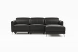 Andria Leather Reclining Sectional Sofa