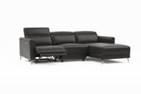 Andria Leather Reclining Sectional Sofa