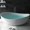 WBT Premium Freestanding Extra Large Oval Stone Besin Soaking Bathtub, 71" (SAK80751)