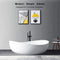 WBT Premium Freestanding Extra Large Oval Stone Besin Soaking Bathtub, 71" (SAK80751)