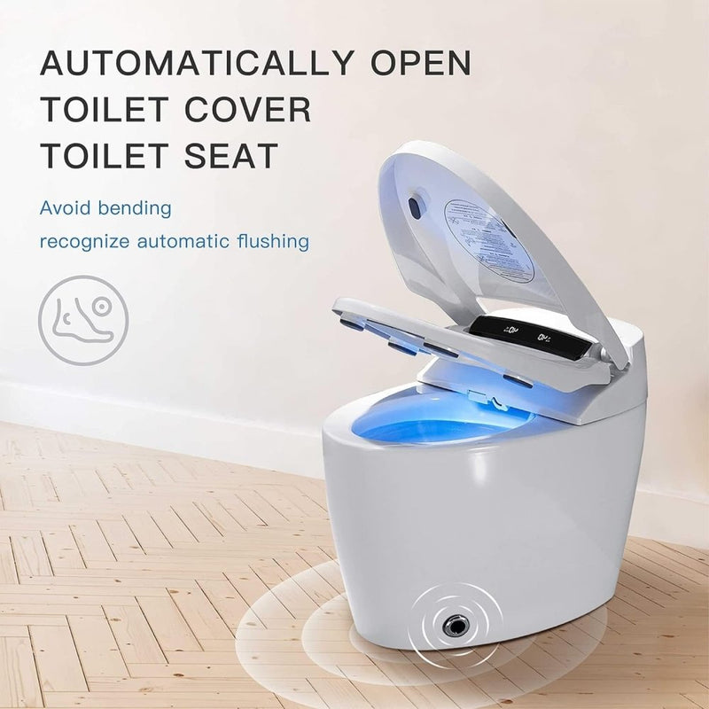 Premium Automatic Single-Piece Home Smart Toilet With Bidet, Foot Sensor And Heated Seat (SAK96152)