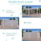 [12x20FT] Outdoor Hardtop Louvered Pergola With Adjustable Aluminum Rainproof Roof (SAK18625)