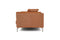 Valencia Zadar Leather Wide Seats Sofa, Cognac