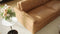 Valencia Zaira Leather Wide Sofa, Camel Brown